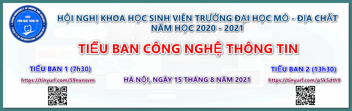 HỘI NGHỊ NCKH SINH VIÊN TRƯỜNG LẦN THỨ 34 - TIỂU BAN CÔNG NGHỆ THÔNG TIN